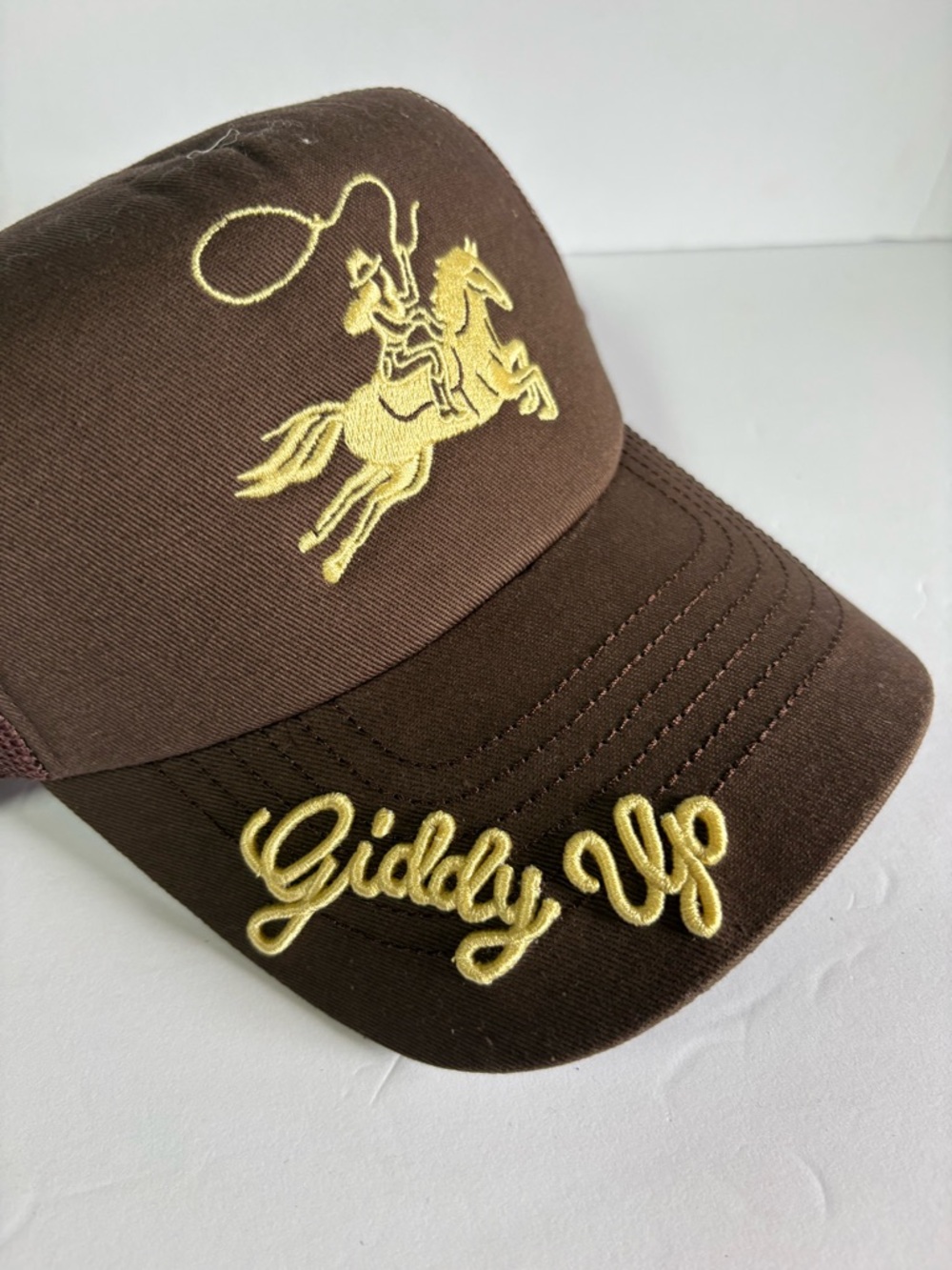 NWOT Free People Understated Leather Giddy Up Trucker Hat - Picture 10 of 10